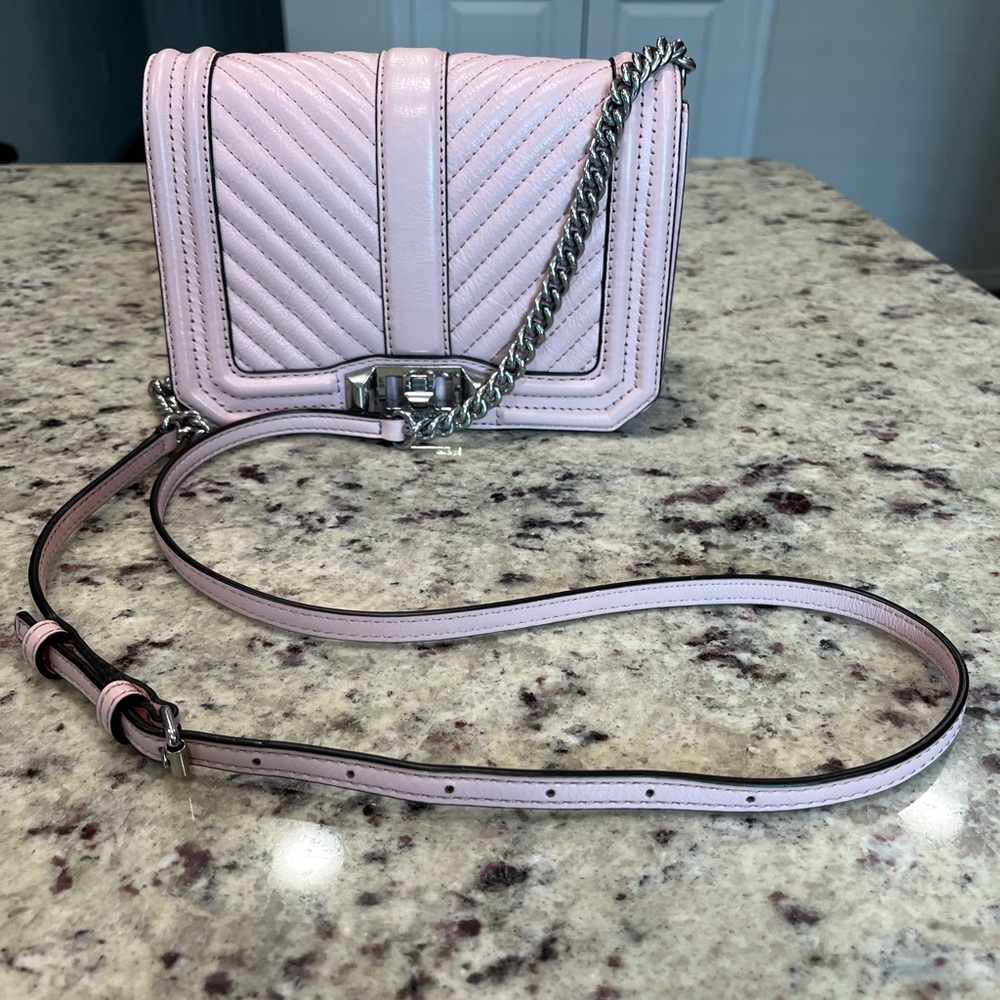 Rebecca Minkoff Women's Chevron Quilted Love Crossbody Bag